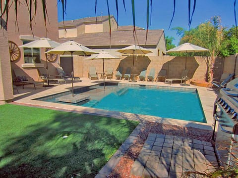 The WILD WEST POOL Park located in the backyard for Stylish Vacation Renters