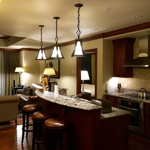 Lovely kitchen and living area.