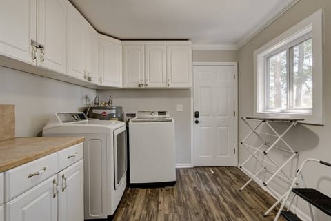 Large laundry room (laundry detergent not provided)
