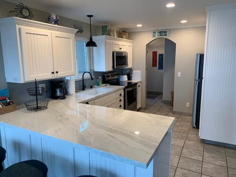Kitchen view towards entry. 