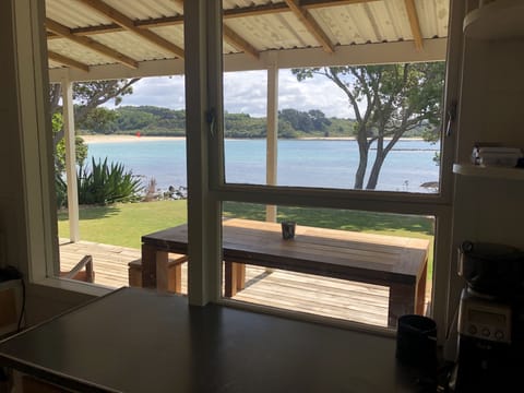 Sea views from kitchen