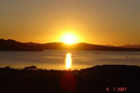 Sunset in January from the Deck