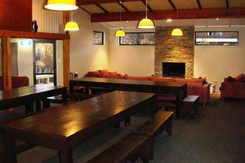 The big dining room and sitting area