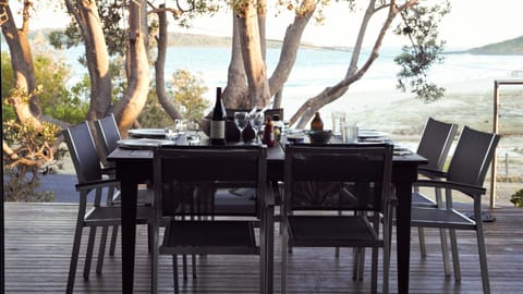 Dinner on the front deck! 