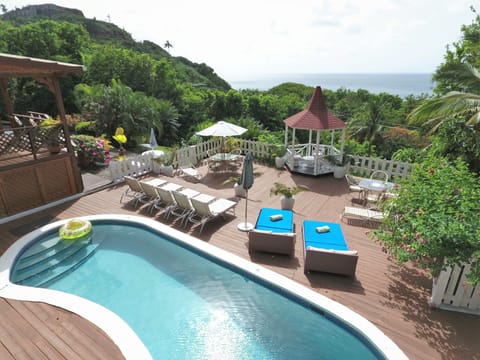 Deck at Villa Capri St. Lucia 