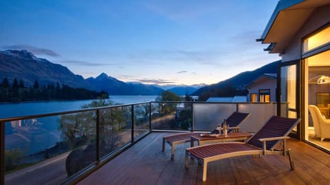 Enjoy the sunset from the balcony at Deck 146
