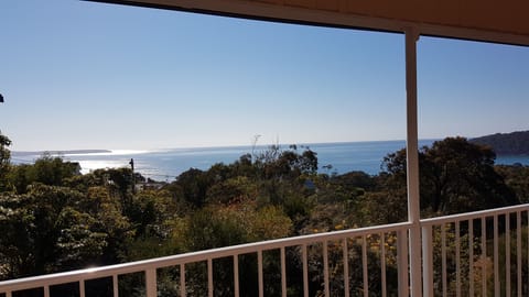 Great whale watching spot from our front deck!