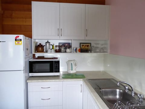 Kitchen with basics supplied