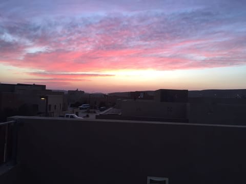 sunset from the balcony