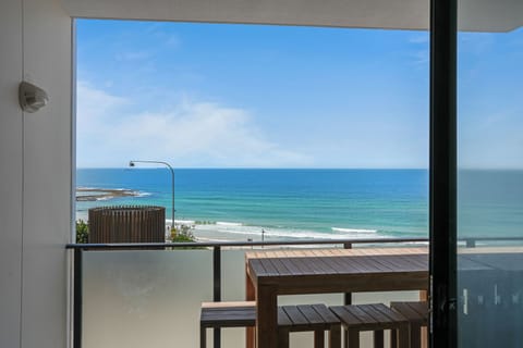 The view from your balcony - complete with bbar table and lounge.