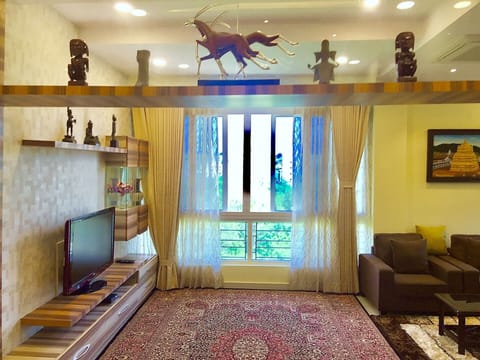 DRAWING/LIVING AREA of 501 Flora Vihaan,well furnished and beautifully done up.