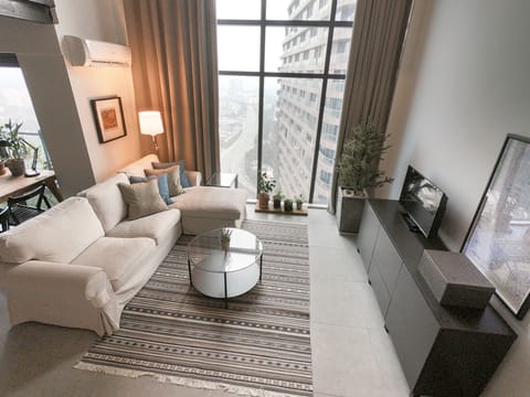 Living room with an amazing view