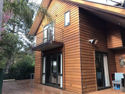 Rear of house, with deck