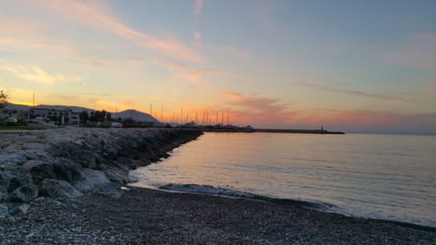 Beautiful Sunset from Municipal Beach 100 metres from apartment