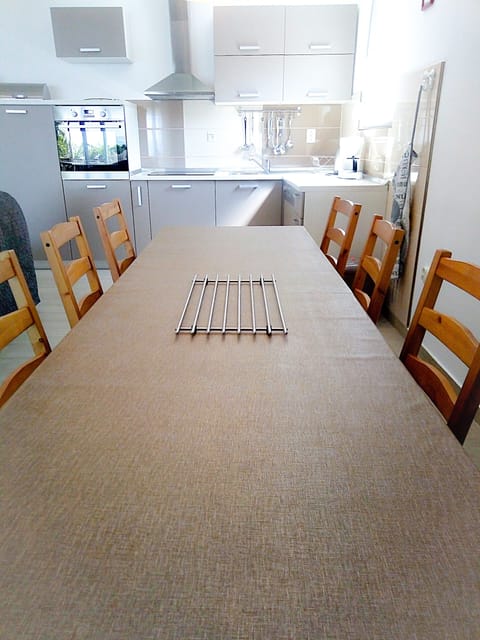 Kitchen and dining area