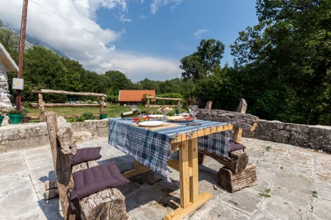 Terrace with sitting area.