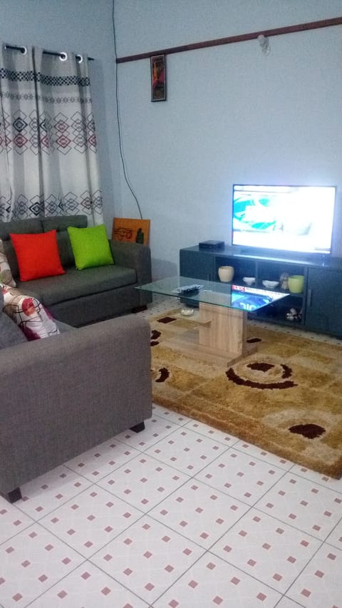 Get to relax in the cosy living room.