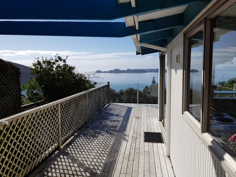 Stunning views out over Oneroa bay