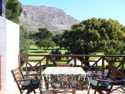 Balcony overlooking golf course