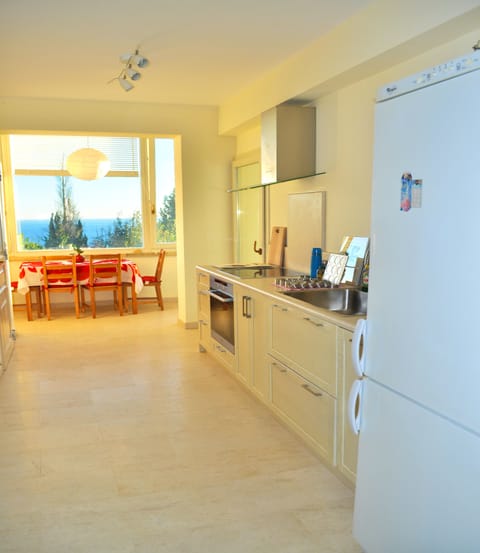 Refrigerator, electric stove with oven, dishwasher, coffee machine, kettle ...