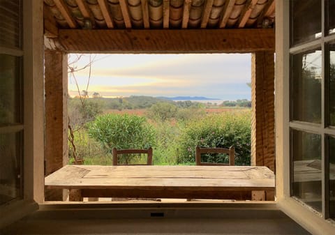 View to the sea from the house
