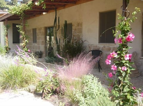 The entrance and patio of the cottage.