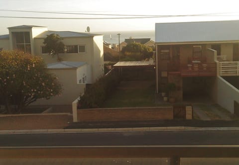 View from balcony upstairs.