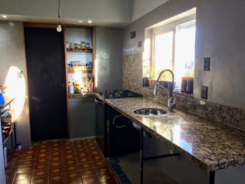 The new kitchen