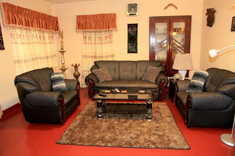 An overview of the living area of the guest house