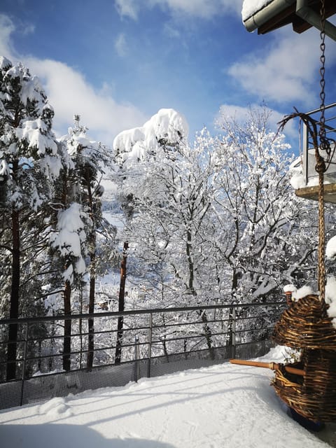 Terrace and garden with mountain views Cottage in Orbey
