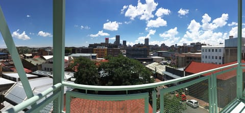 Enjoy some fresh air and delight in the city view on the balcony