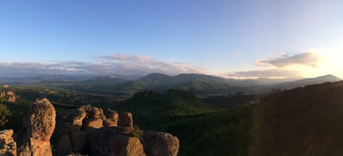 Photo taken from the top of the roman fortress in Belogradchik (15km away)