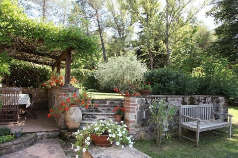 steps to upper terrace