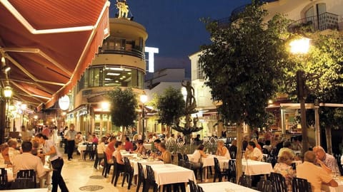 Calle de San Ginés, La Carihuela in the evening near Casa Juan Los Mellizos