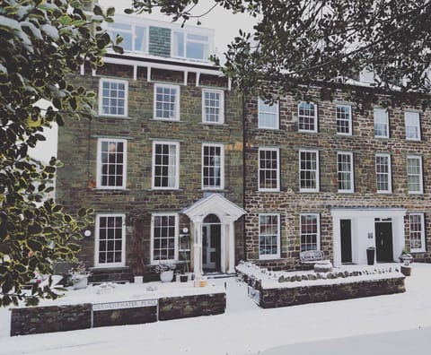 Front of the property in the snow