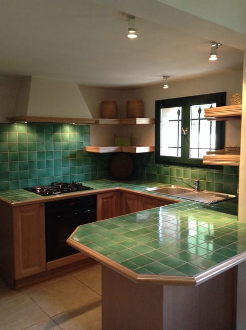 Open kitchen with everything you need to use to cook