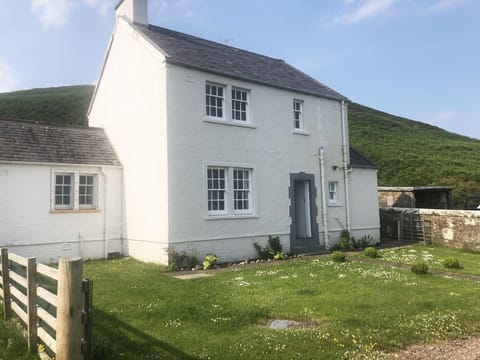 Front (secure) garden of The Lighthouse Keeper's Cottage