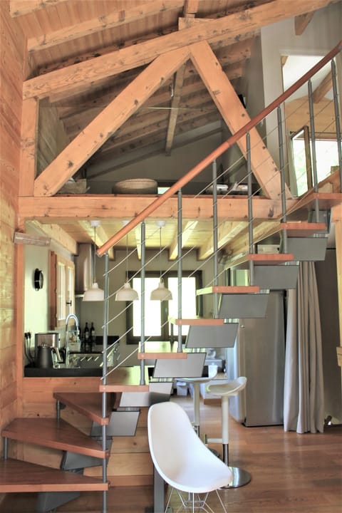 Stairs up to the 2nd floor