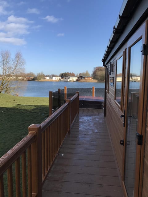 View from side decking