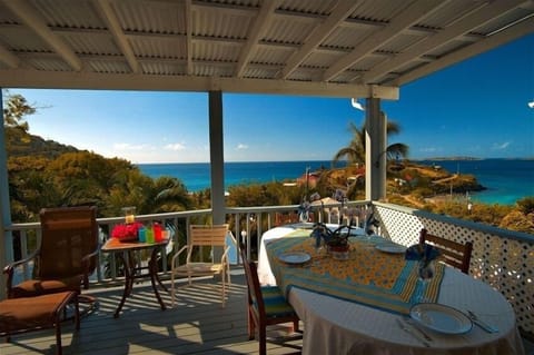 The spacious porch with hammock & outdoor dining.