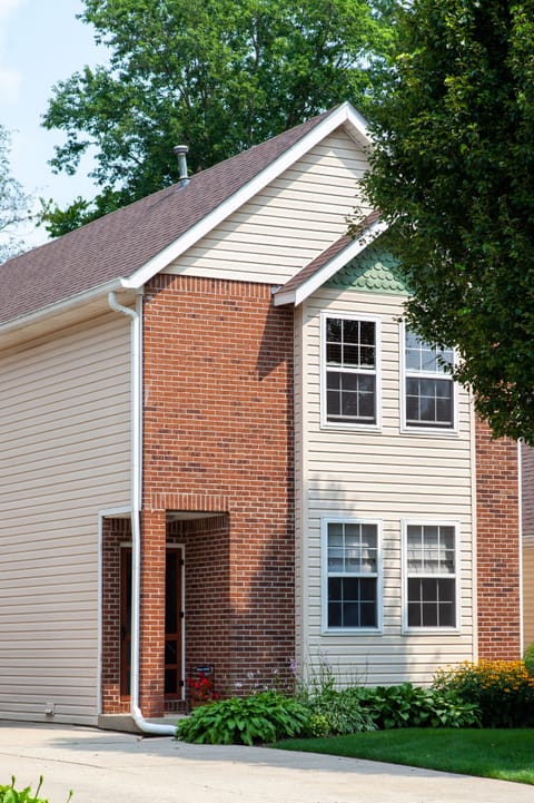 front facade facing south