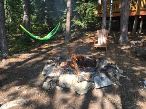 Relaxing by the Fire