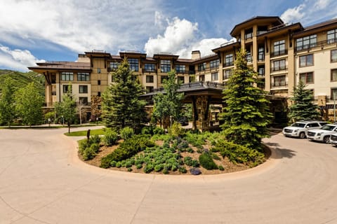Front of complex and valet