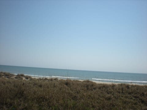 Oceanfront view from balcony deck