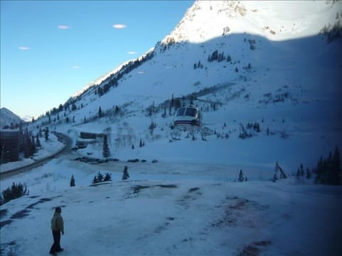 Heli pad right next door to Our Unit