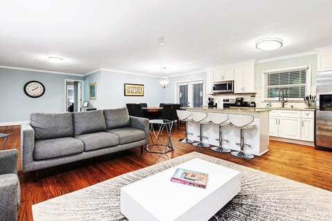 Main floor living room & kitchen area at a glance