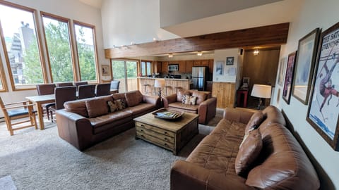 Living room and kitchen