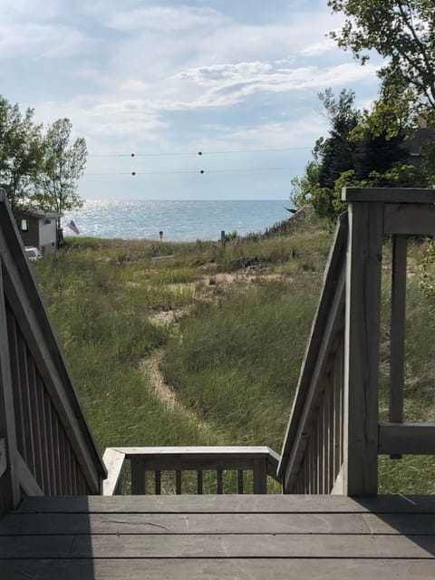 Upstairs deck stairs 