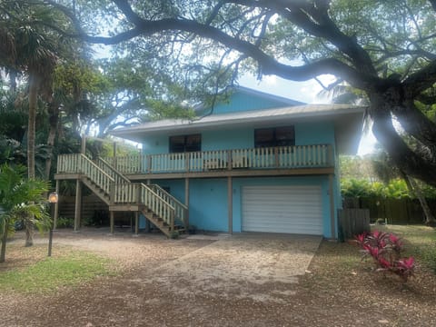 Street view of the front of the house