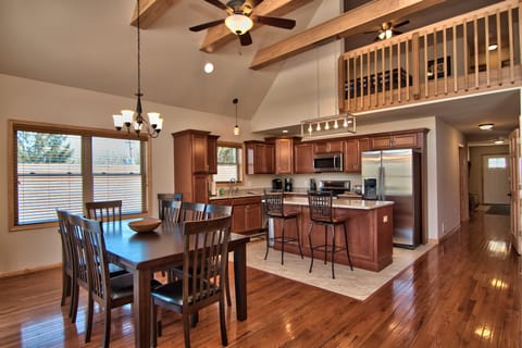Stainless Steel Appliances Including A Keurig And Coffee Maker.